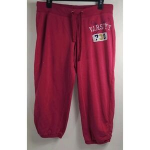 Lacrosse Varsity Sweatpants – Women's Size Medium 7/9 – Pink Cropped Joggers